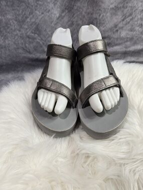 Teva Women's Flatform Universal sandals in a metallic colorway
